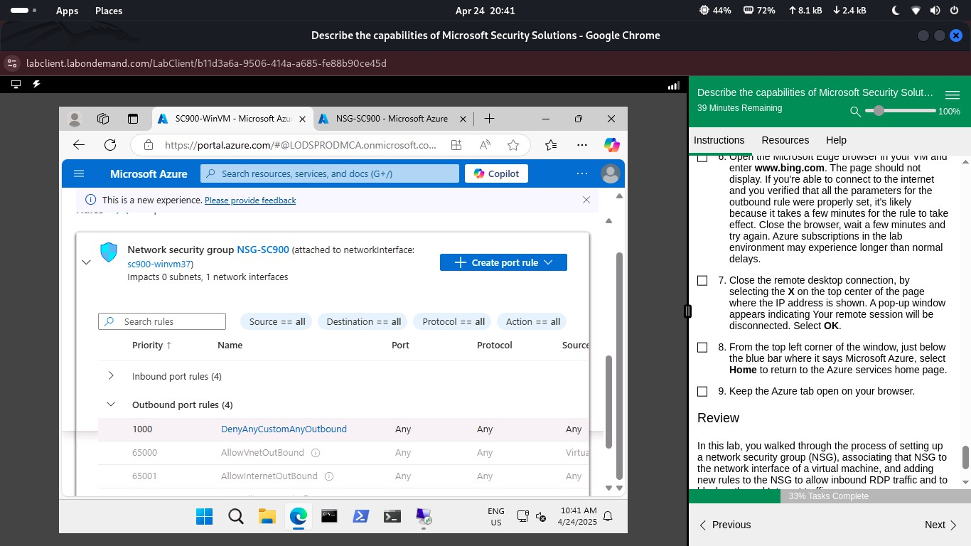 Blocking outbound internet rule