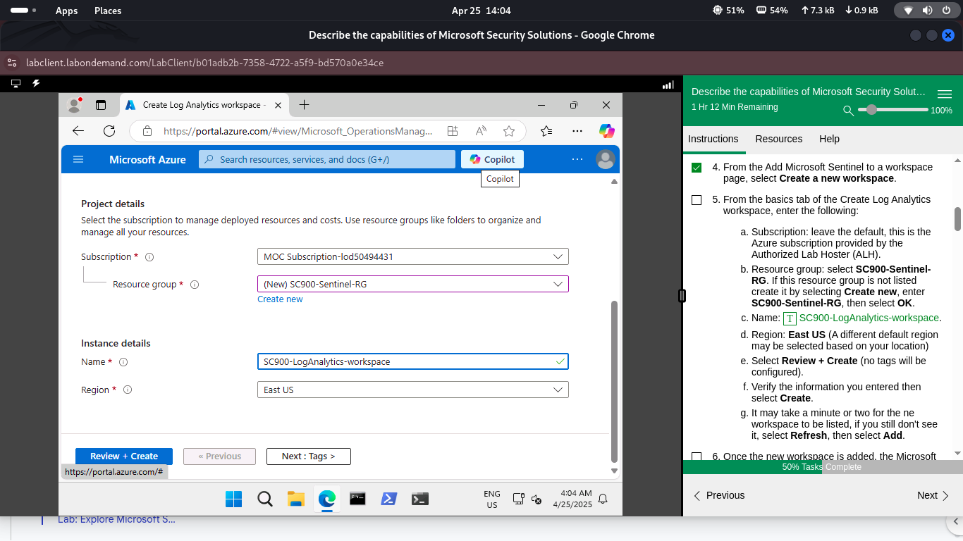 Creating Sentinel instance