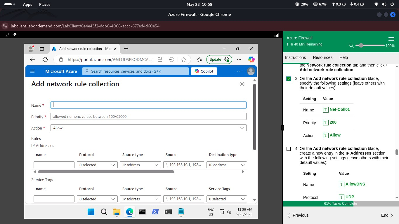 Step 6 – Network Rule Collection