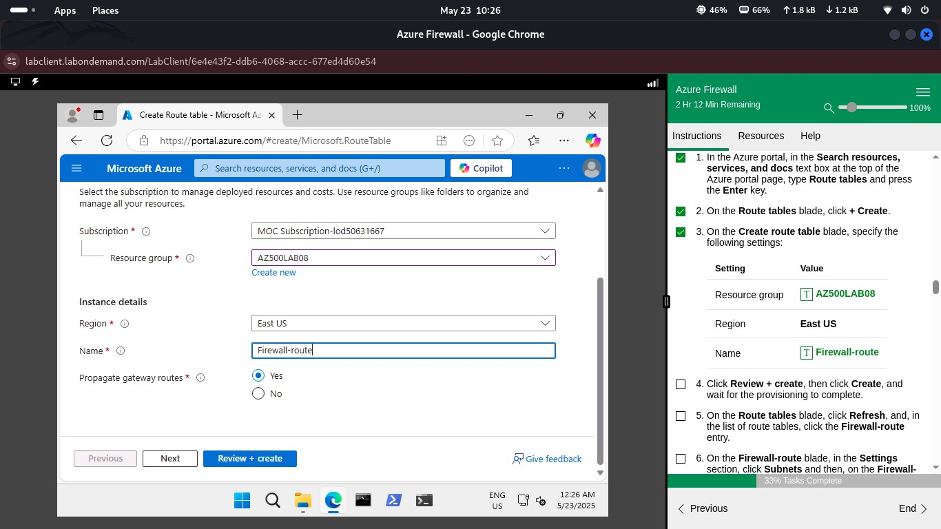 Route table association